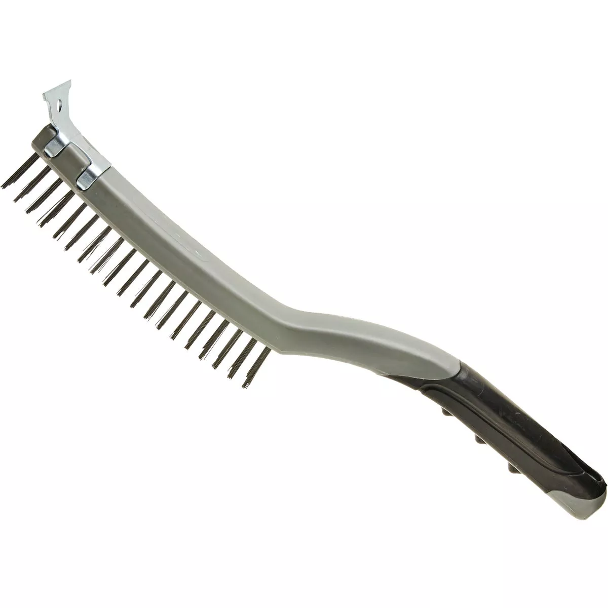 Best Look 0.95 In. x .013 In. Soft Grip Carbon Steel Wire Brush with Scraper