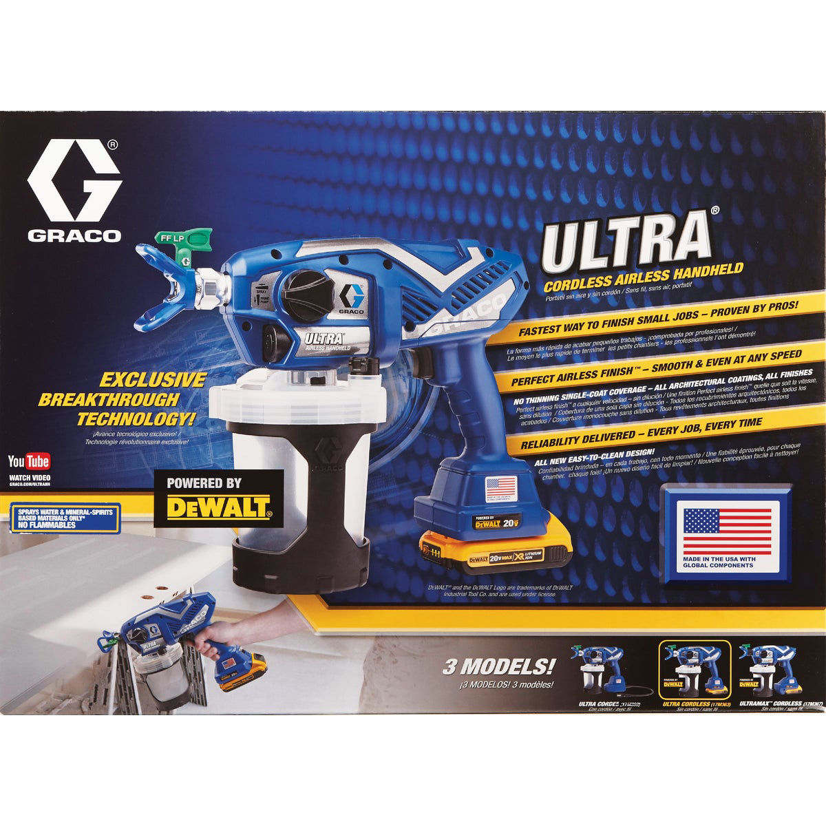 GRACO ULTRAMAX HANDHELD AIRLESS SPRAYER