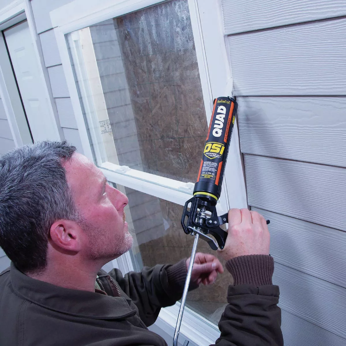 OSI QUAD 10 Oz. Window, Door & Siding Polymer Sealant, Brown - photo 4