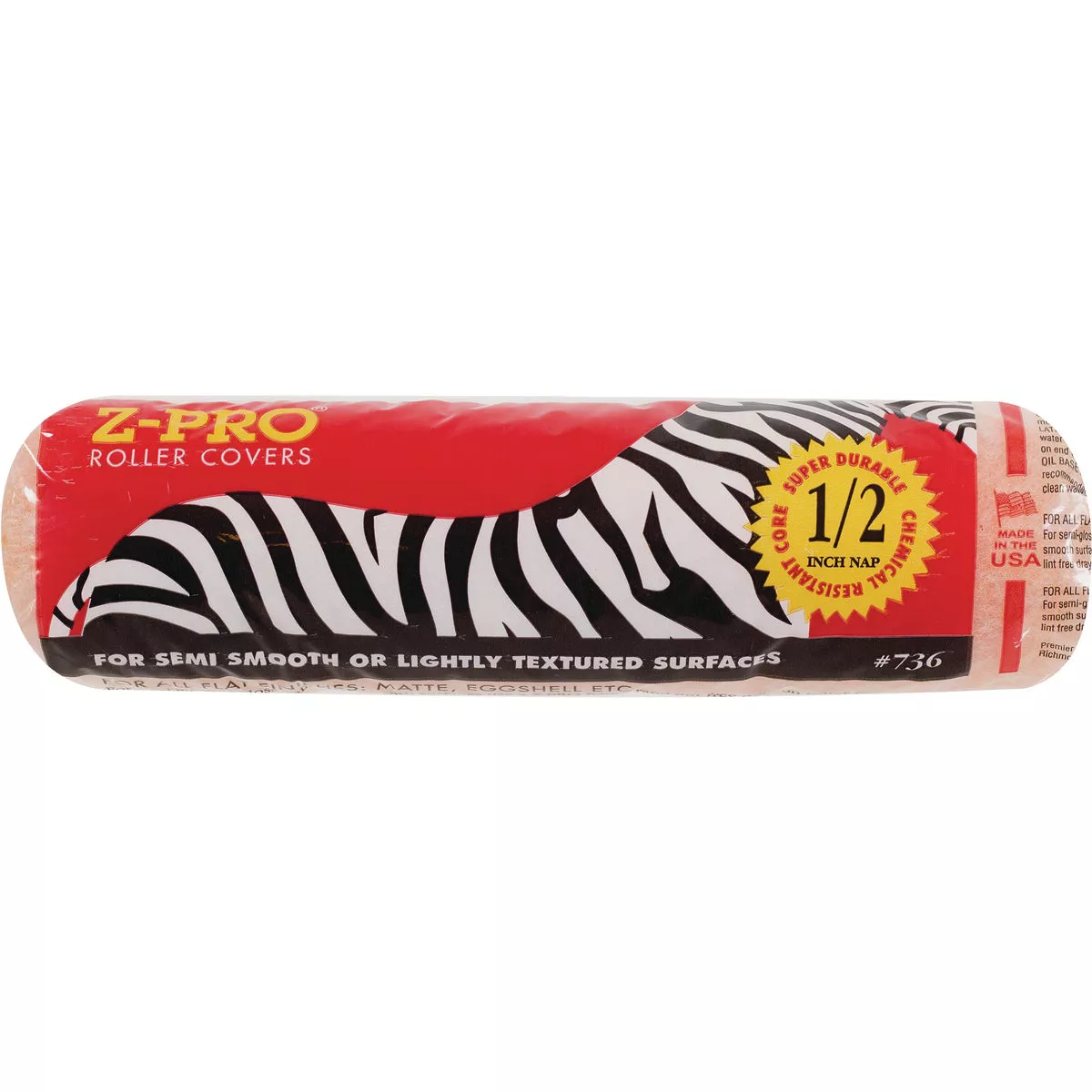 Premier Z-Pro Zebra 9 In. x 1/2 In. Knit Fabric Roller Cover