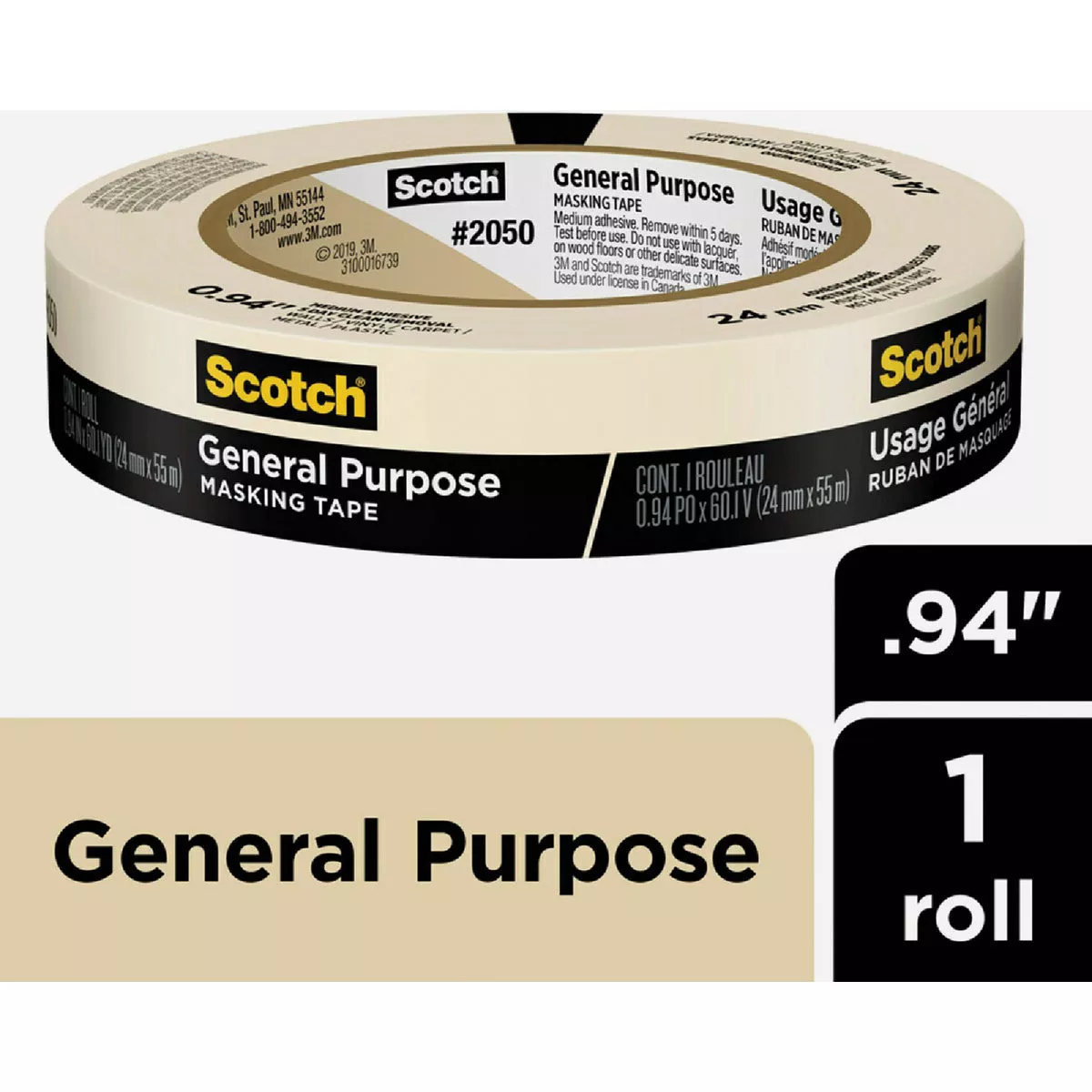 Scotch 0.94 x 60.1 Yd. General Purpose Painting Masking Tape - photo 6