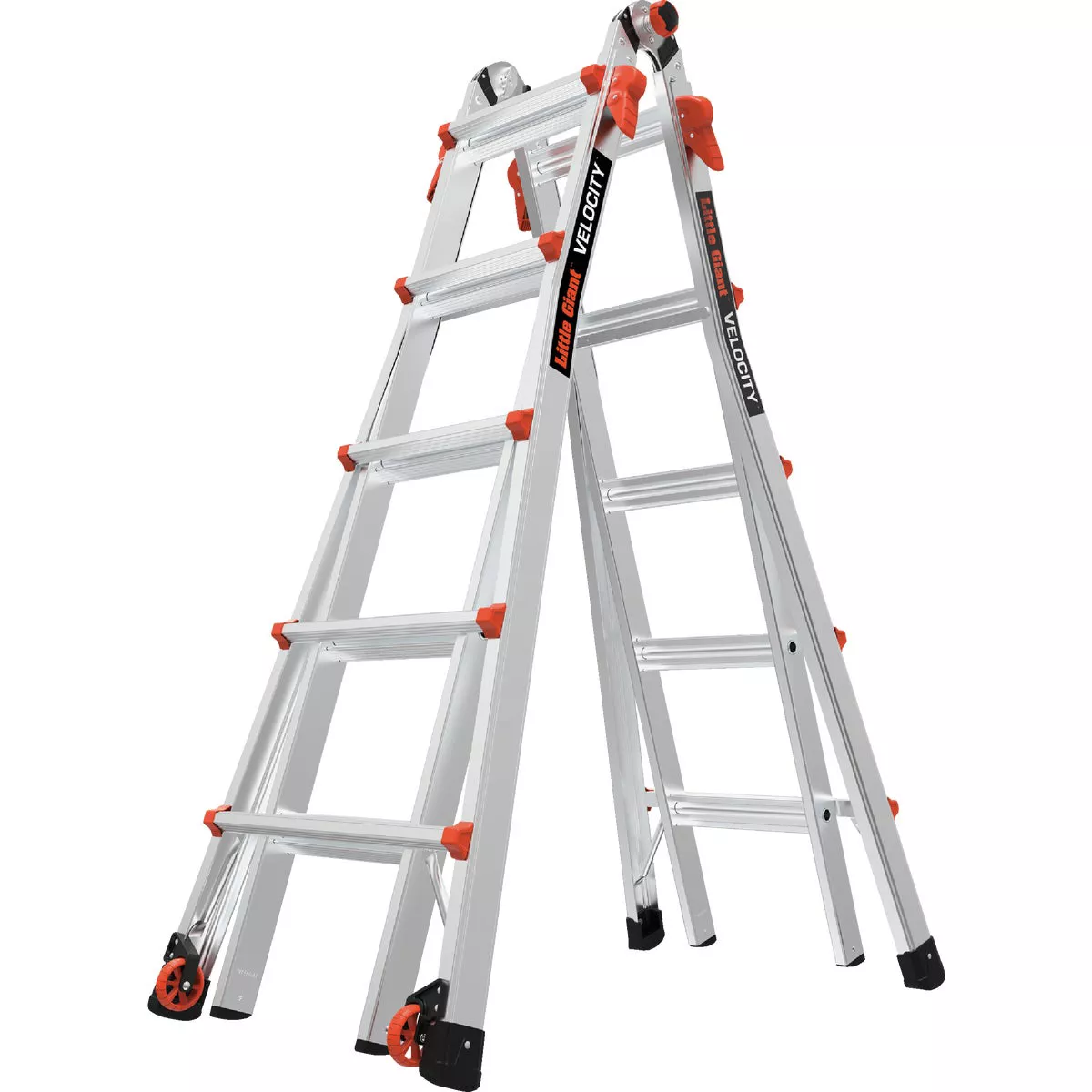 Little Giant Velocity 19 Ft. Aluminum Telescoping Ladder With 300 Lb. Load Capacity Type IA Duty Rating