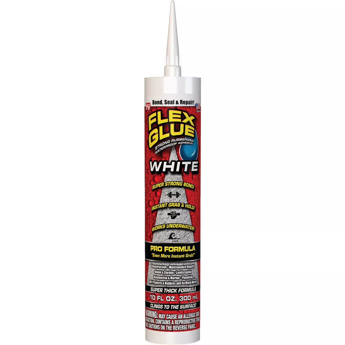 Flex Glue 10 Oz. White Multi-Purpose Adhesive