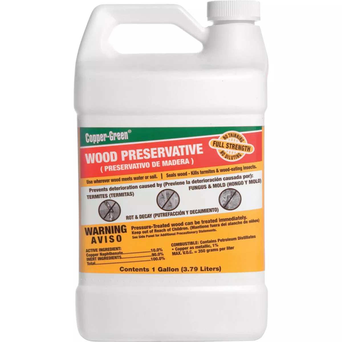 Copper Green Oil-Based Wood Preservative - 1 Qt Can For Outdoor Protection
