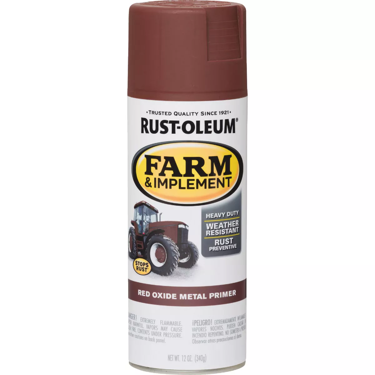 Rust-Oleum 12 Oz. Red Oxide Metal Primer Farm & Implement Spray Paint - photo 3