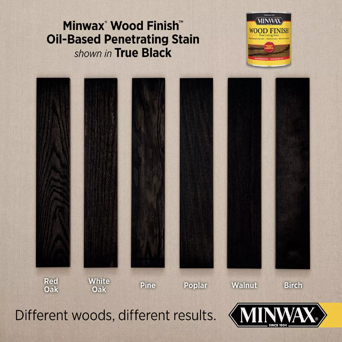 Minwax Wood Finish Penetrating Stain, True Black, 1 Qt. - photo 7