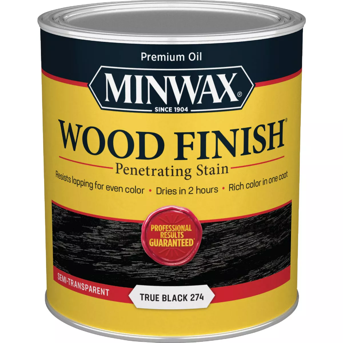 Minwax Wood Finish Penetrating Stain, True Black, 1 Qt. - photo 2