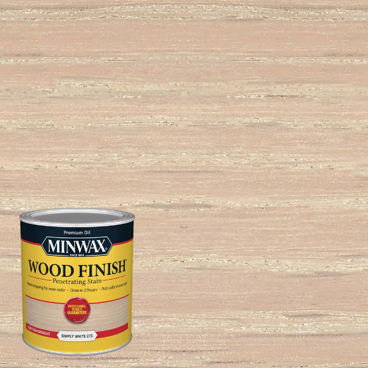 Minwax Wood Finish Penetrating Stain, Simply White, 1 Qt.