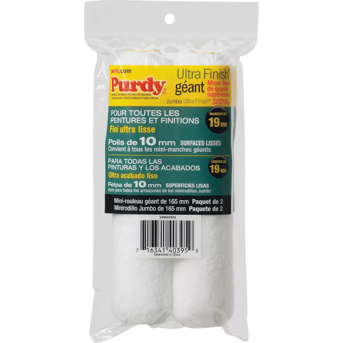 Purdy Altitude 6-1/2 In. x 3/8 In. Jumbo Mini Microfiber Roller Cover (2-Pack) - photo 7