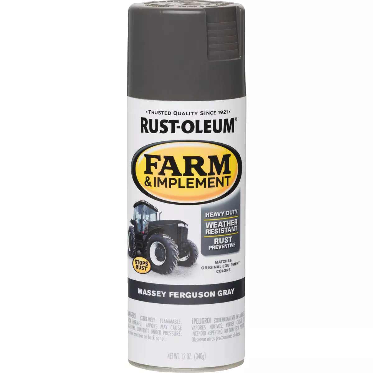 Rust-Oleum 12 Oz. Massey Ferguson Gray Farm & Implement Spray Paint - photo 3