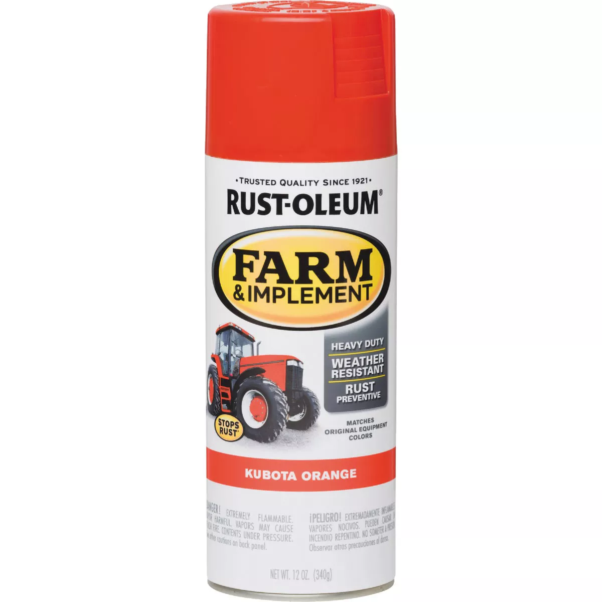 Rust-Oleum 12 Oz. Kubota Orange Farm & Implement Spray Paint - photo 3