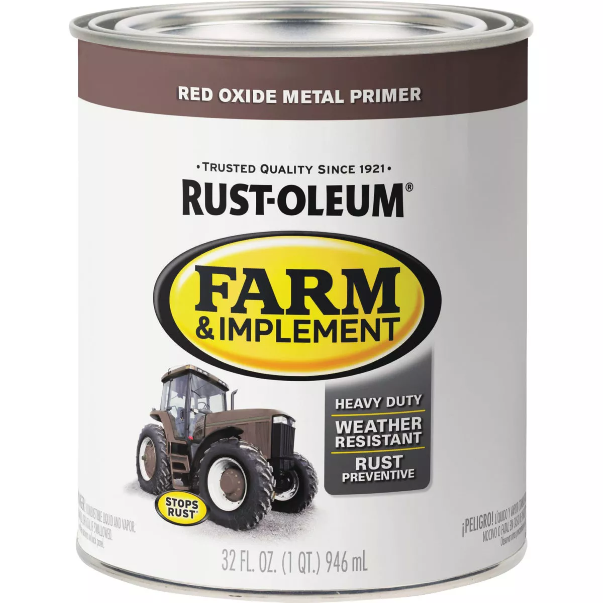 Rust-Oleum 1 Quart Red Oxide Metal Primer Gloss Farm & Implement Enamel - photo 2