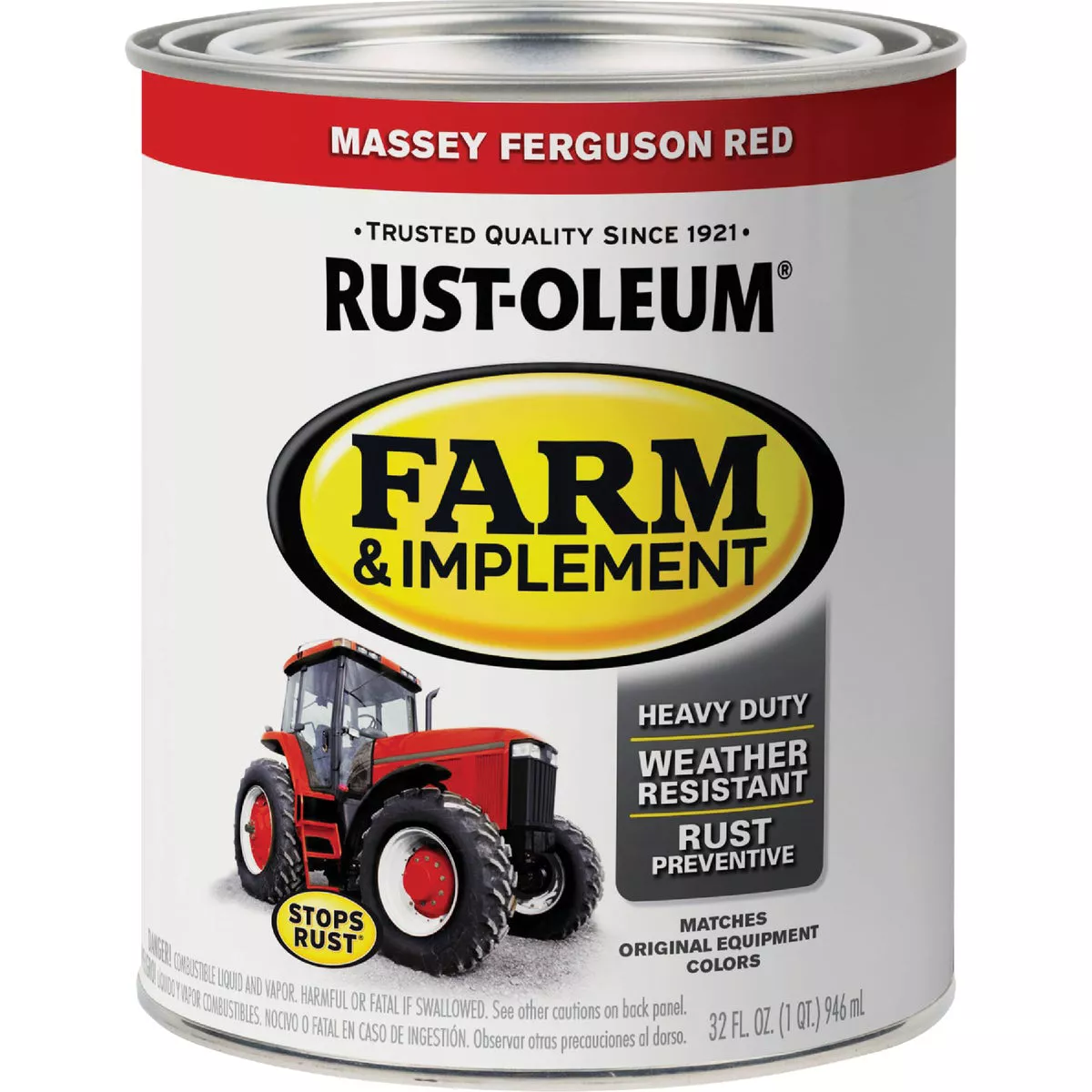 Rust-Oleum 1 Quart Massey Ferguson Red Gloss Farm & Implement Enamel - photo 2