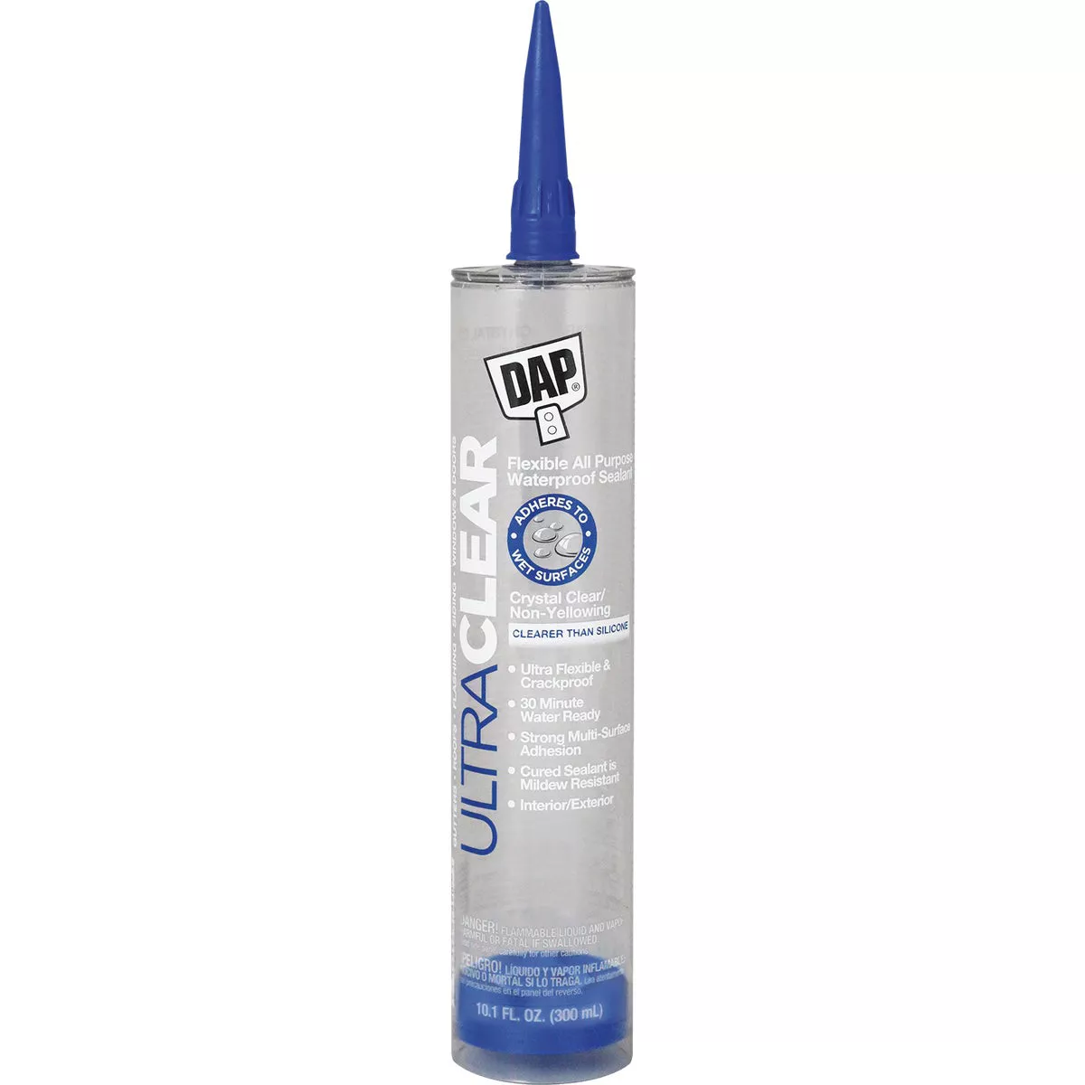 DAP Ultra Clear 10.1 Oz. Flexible Elastomeric Sealant, Clear