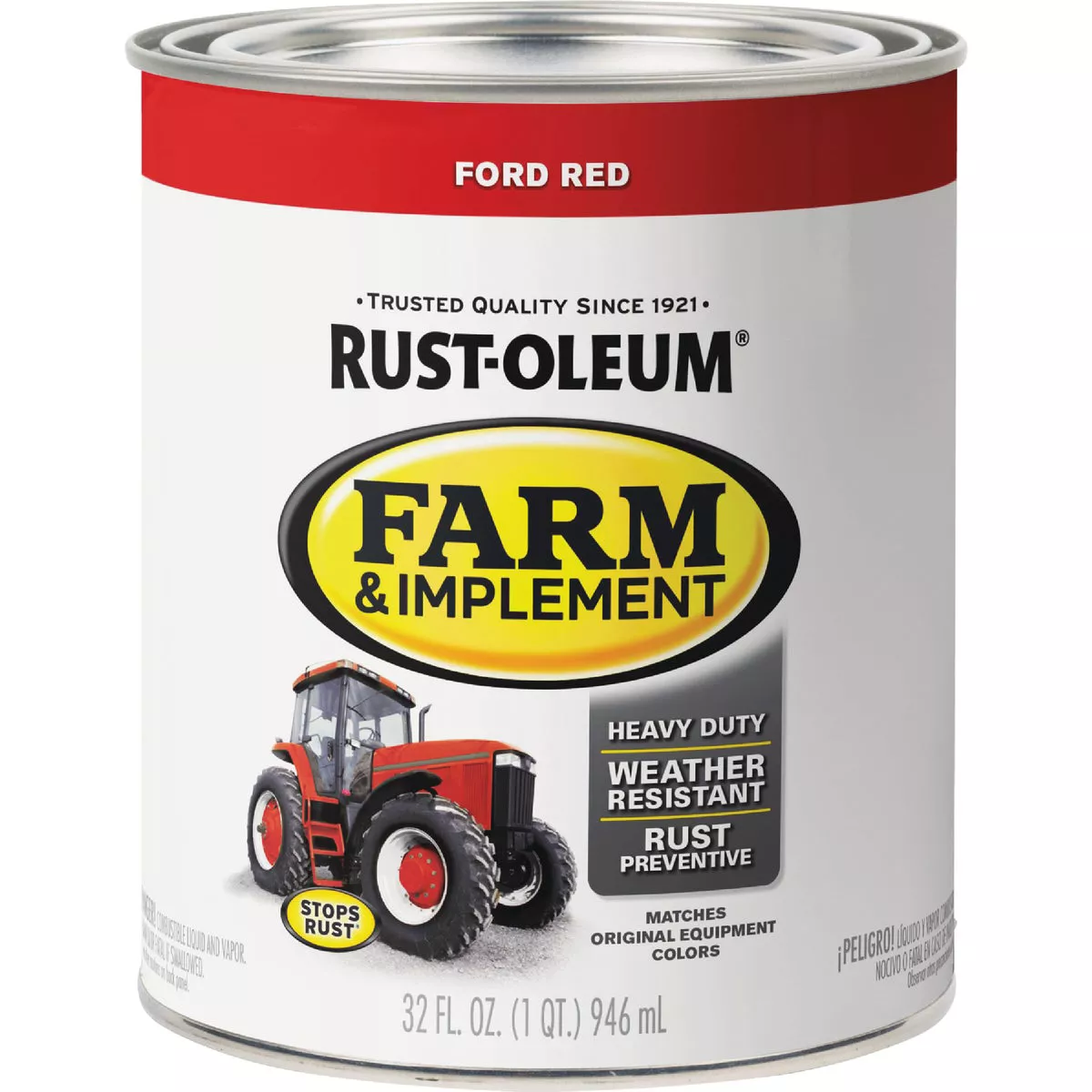 Rust-Oleum 1 Quart Ford Red Gloss Farm & Implement Enamel - photo 2