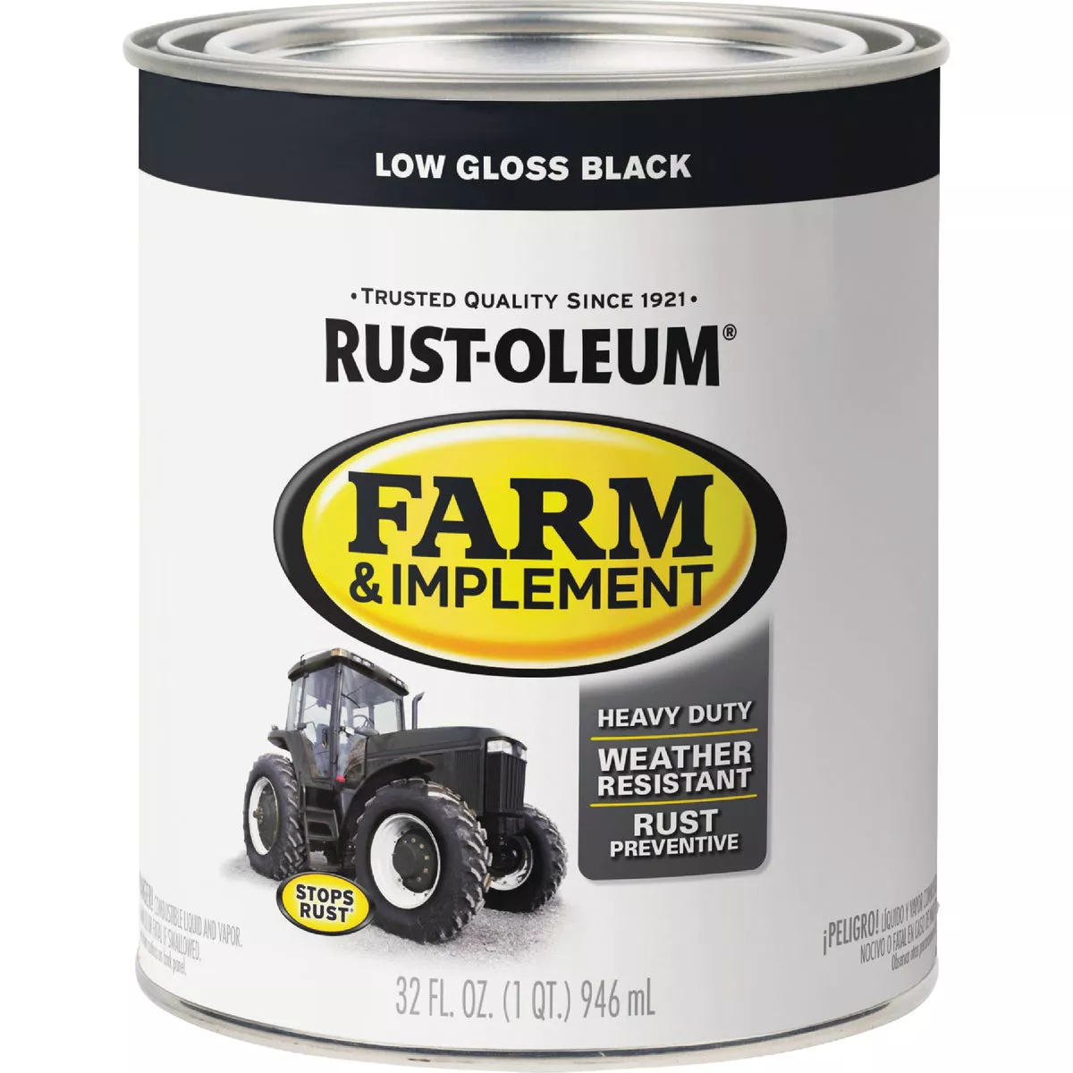 Rust-Oleum 1 Quart Black Low Gloss Farm & Implement Enamel - photo 2