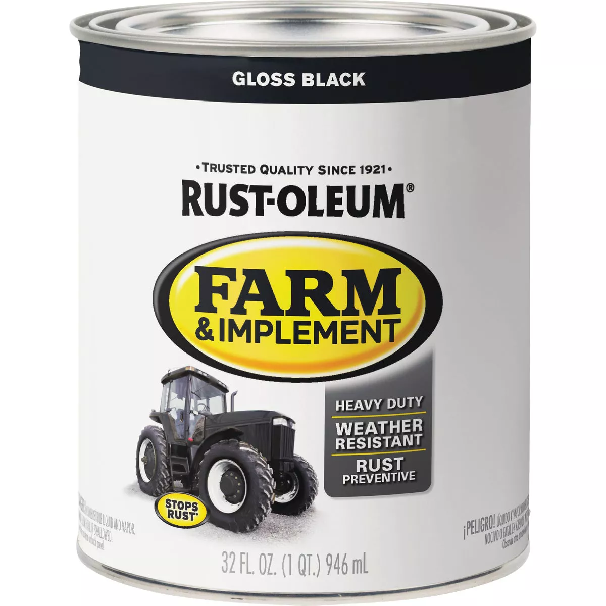 Rust-Oleum 1 Quart Black Gloss Farm & Implement Enamel - photo 2