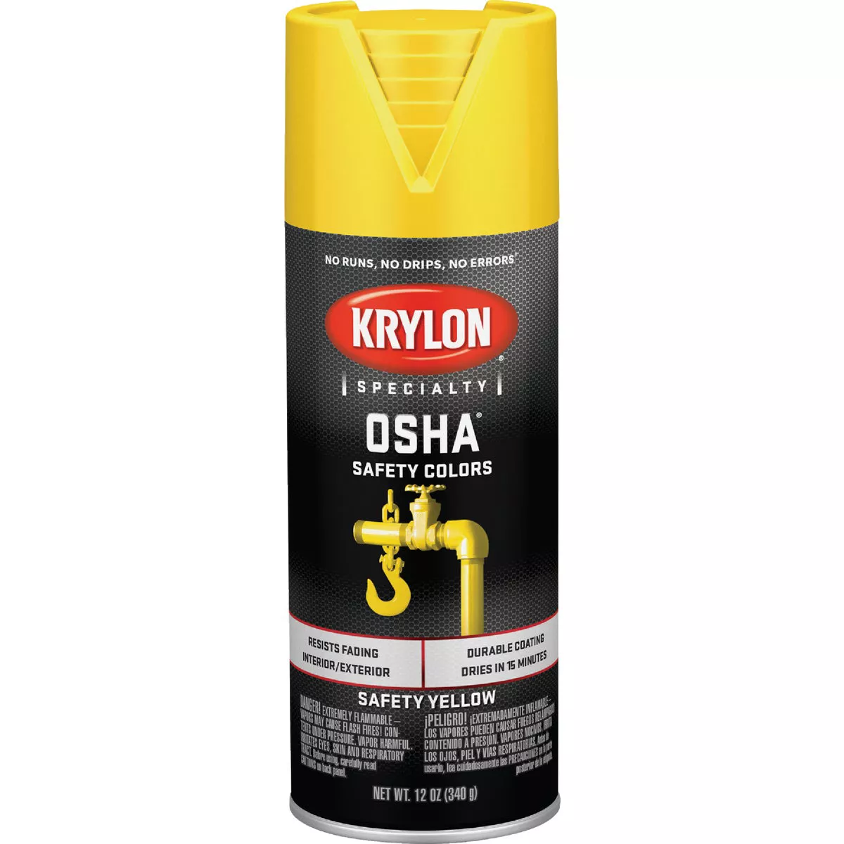Krylon OSHA 12 Oz. Gloss Spray Paint, Safety Yellow - photo 2