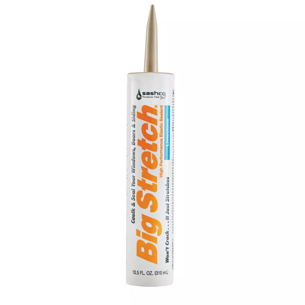 Sashco Big Stretch 10.5 Oz. Acrylic Elastomeric Caulk, Limestone