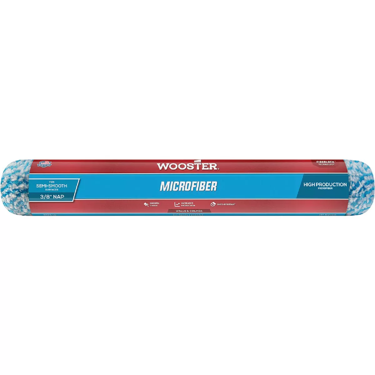 Wooster 18 In. x 3/8 In. Microfiber Roller Cover