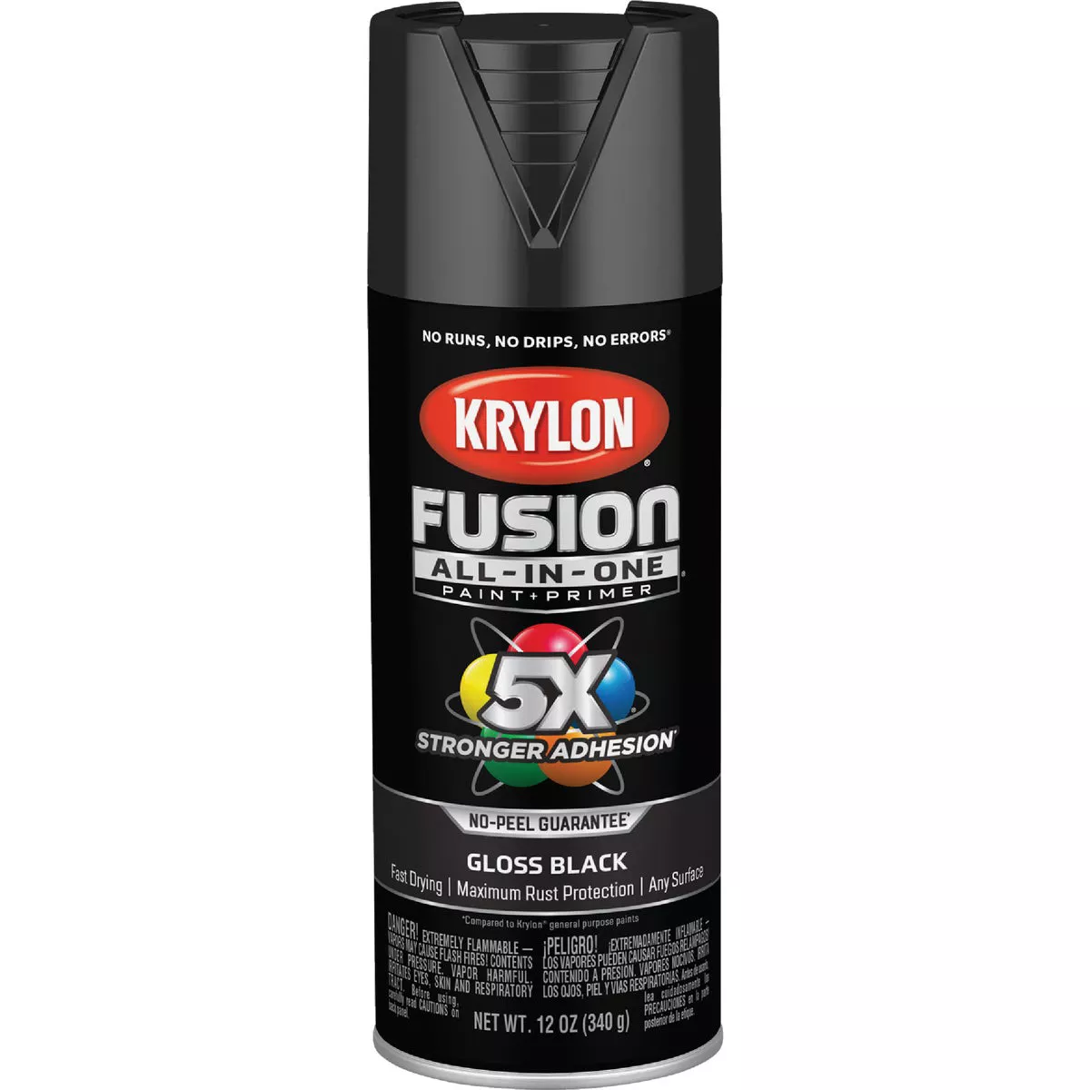 Krylon Fusion All-In-One Gloss Spray Paint & Primer, Black - photo 7