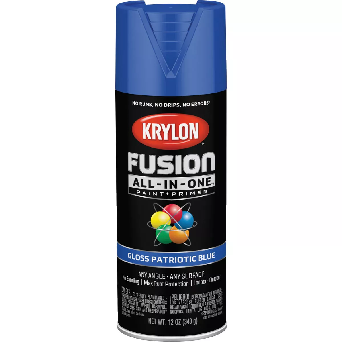 Krylon Fusion All-In-One Gloss Spray Paint & Primer, Patriotic Blue - photo 7