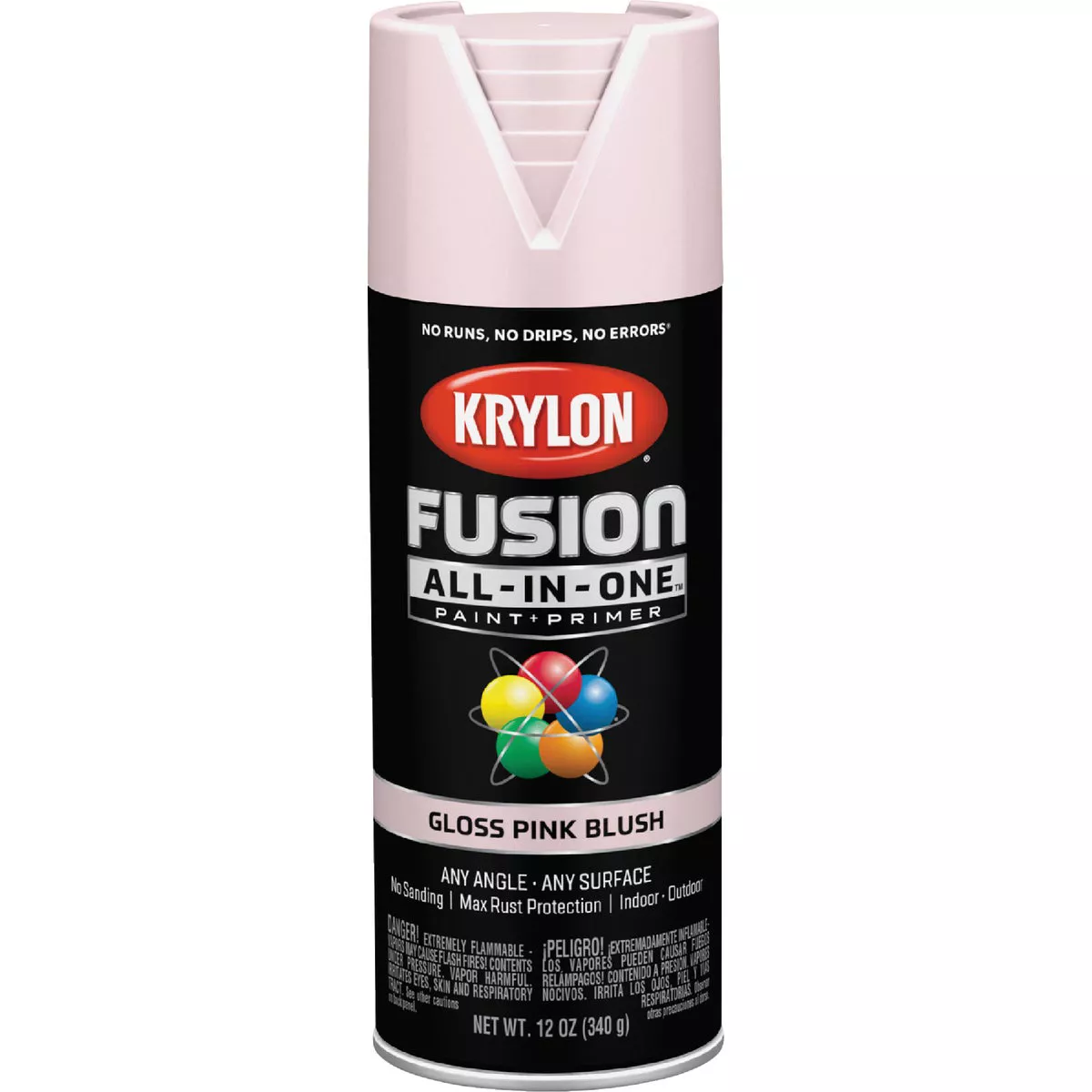 Krylon Fusion All-In-One Gloss Spray Paint & Primer, Pink Blush - photo 2
