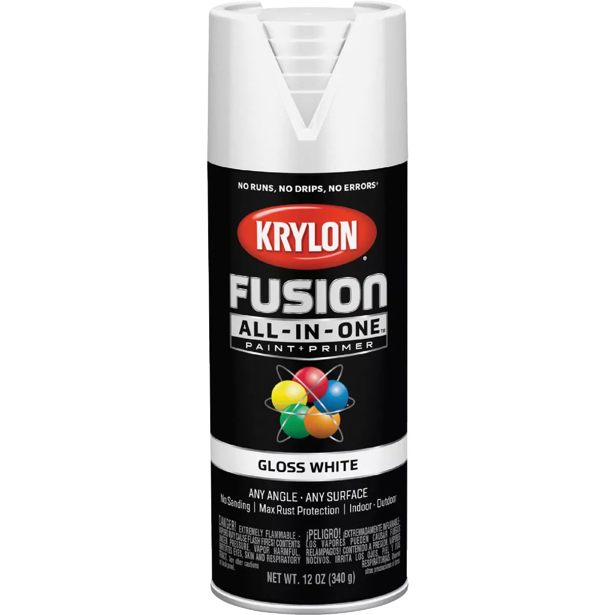 Krylon Fusion All-In-One Gloss Spray Paint & Primer, White - photo 2