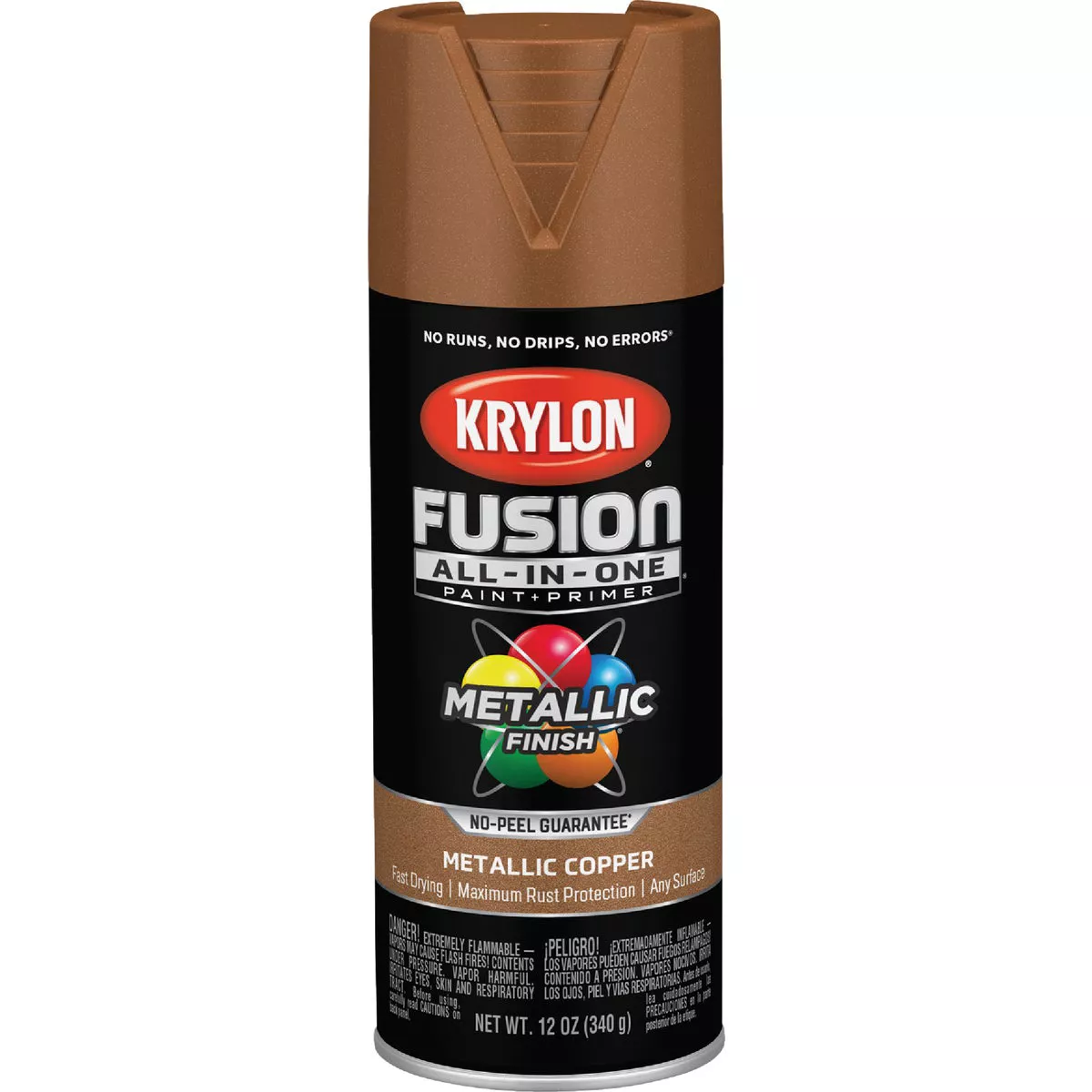 Krylon Fusion All-In-One Metallic Spray Paint & Primer, Copper - photo 7