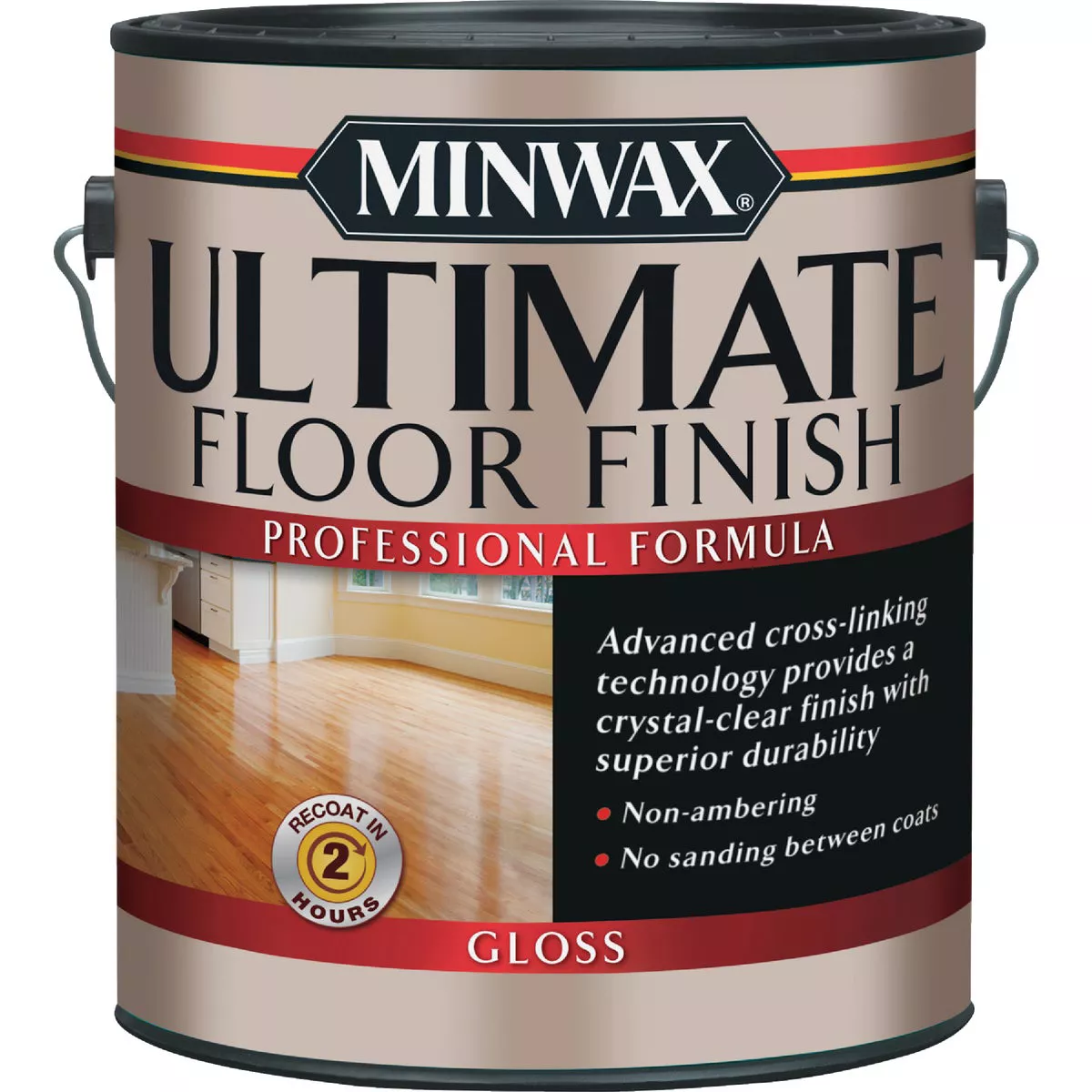 Minwax ULTIMATE 1 Gallon Gloss Water-Based Polyurethane Floor Finish
