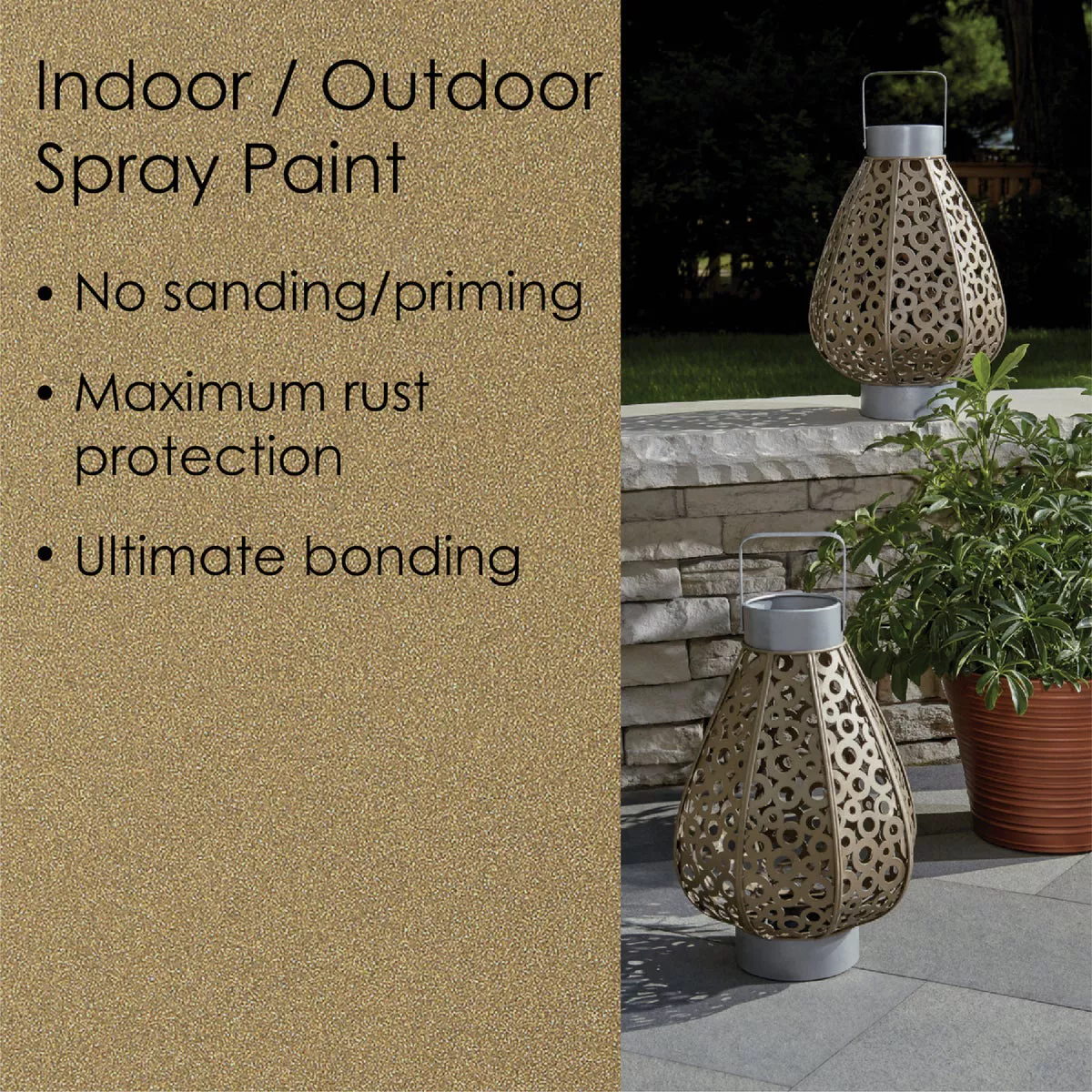 Krylon Fusion All-In-One Metallic Spray Paint & Primer, Gold - photo 8