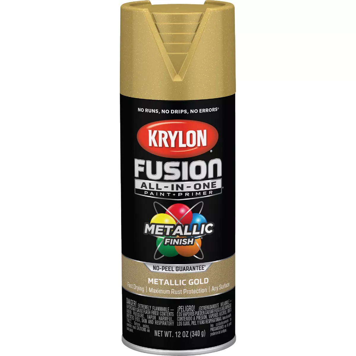 Krylon Fusion All-In-One Metallic Spray Paint & Primer, Gold - photo 7