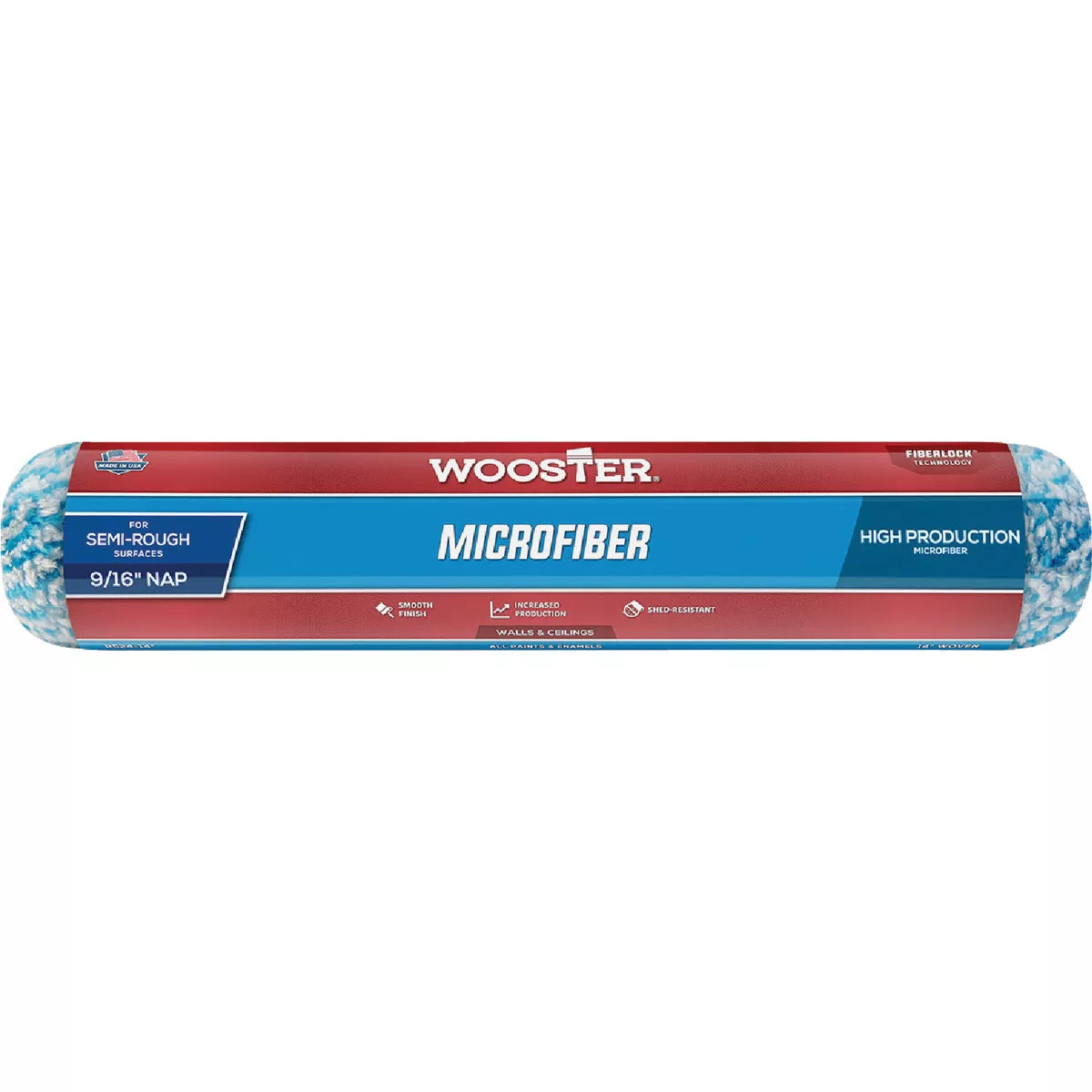 Wooster 14 In. x 9/16 In. Microfiber Roller Cover