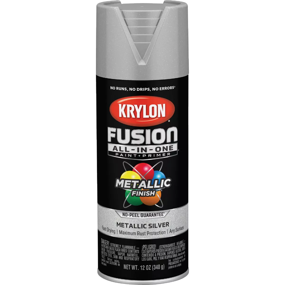 Krylon Fusion All-In-One Metallic Spray Paint & Primer, Silver - photo 2