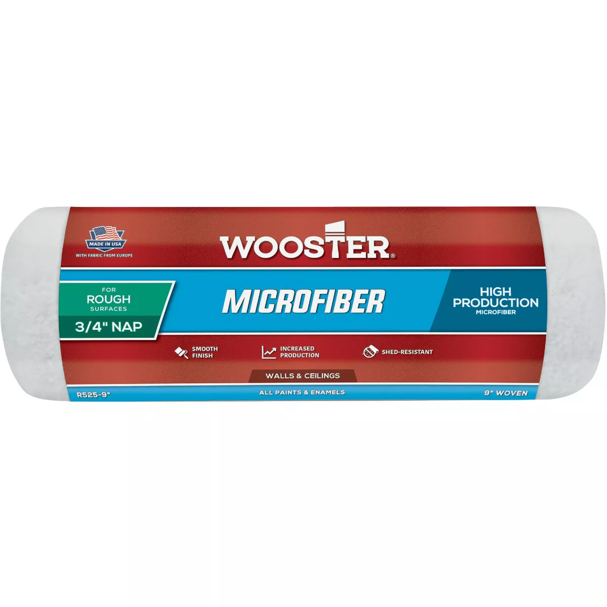 Wooster 9 In. x 3/4 In. Microfiber Roller Cover