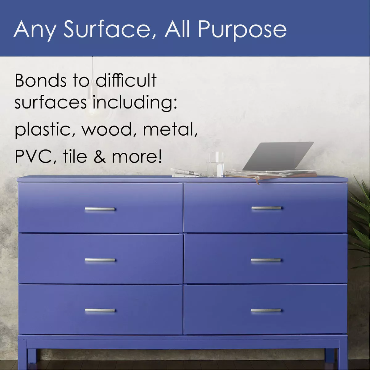 Krylon Fusion All-In-One Gloss Spray Paint & Primer, Hyacinth Blue - photo 2