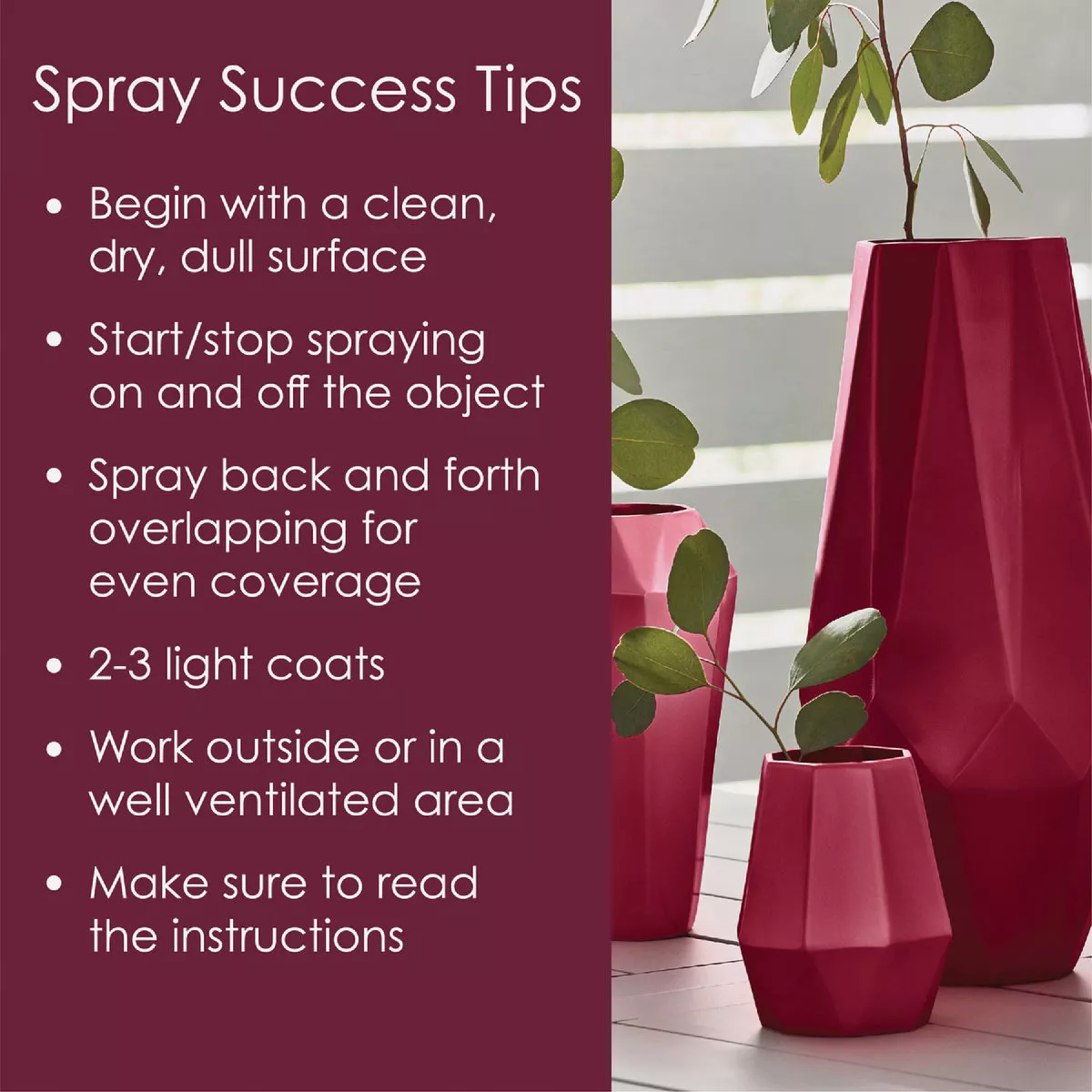 Krylon Fusion All-In-One Gloss Spray Paint & Primer, Burgundy - photo 4