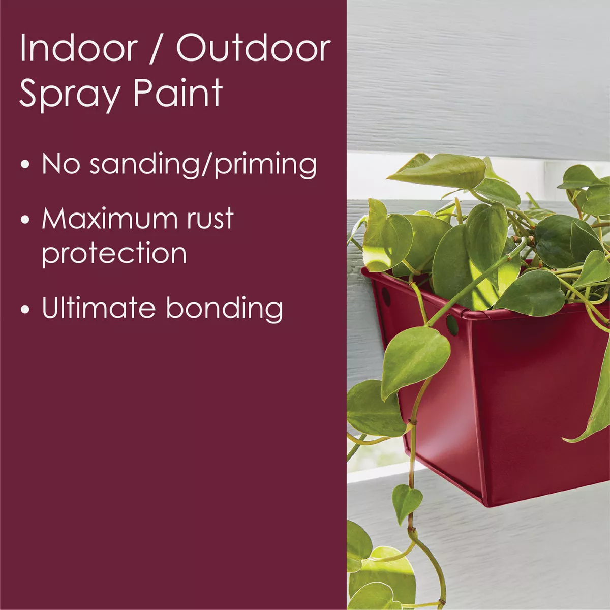Krylon Fusion All-In-One Gloss Spray Paint & Primer, Burgundy - photo 6