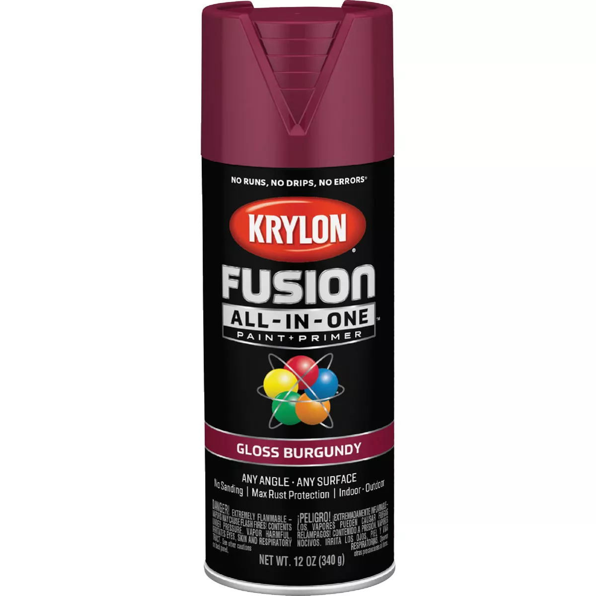 Krylon Fusion All-In-One Gloss Spray Paint & Primer, Burgundy - photo 8