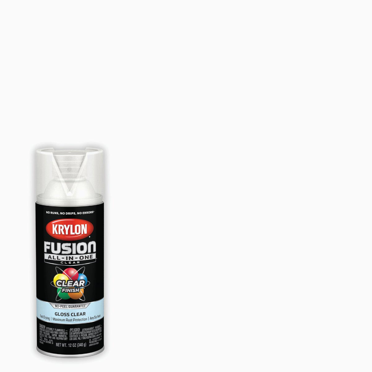 Krylon Fusion All-In-One Gloss Spray Paint & Primer, Clear