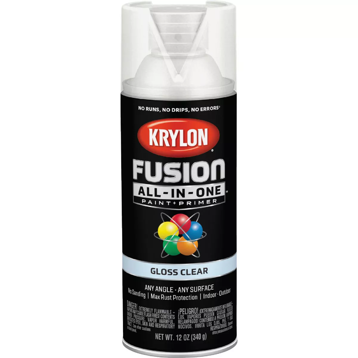 Krylon Fusion All-In-One Gloss Spray Paint & Primer, Clear - photo 8