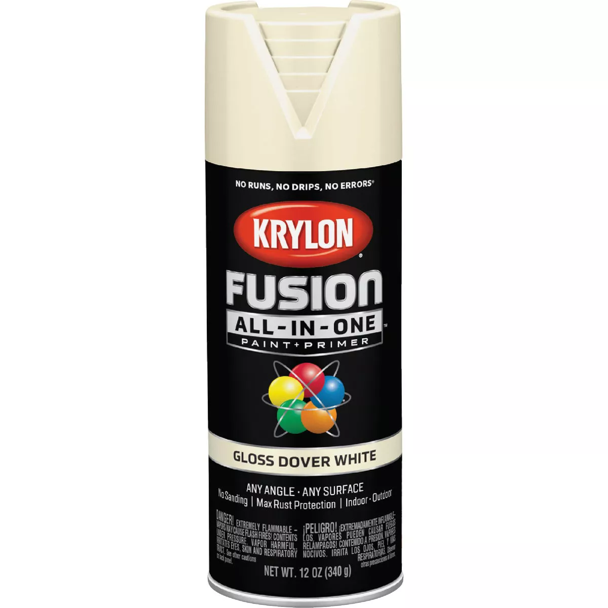 Krylon Fusion All-In-One Gloss Spray Paint & Primer, Dover White - photo 8