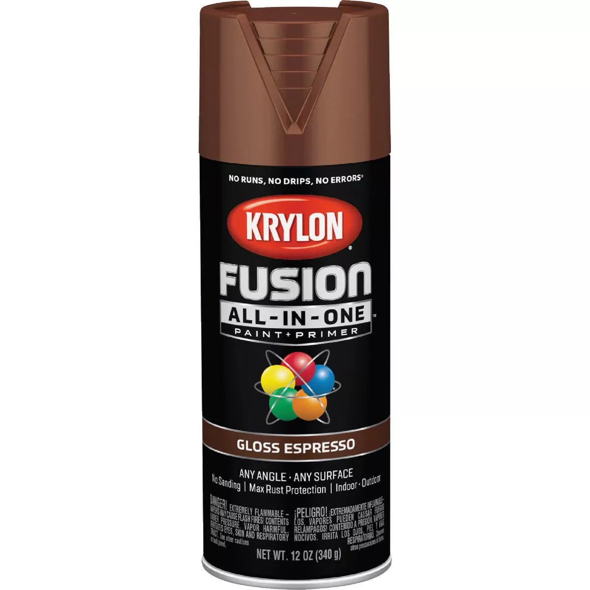 Krylon Fusion All-In-One Gloss Spray Paint & Primer, Espresso - photo 7