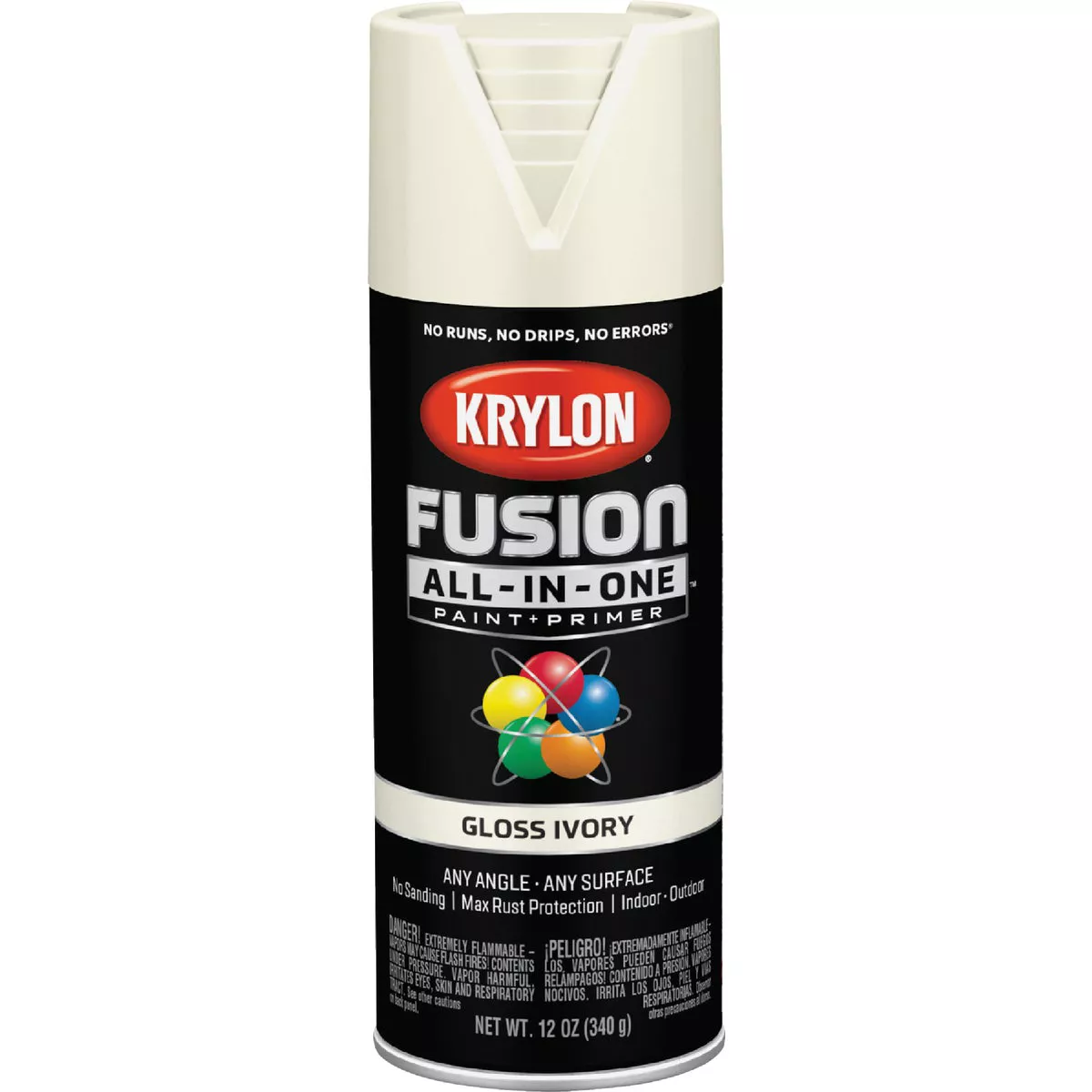 Krylon Fusion All-In-One Gloss Spray Paint & Primer, Ivory - photo 7