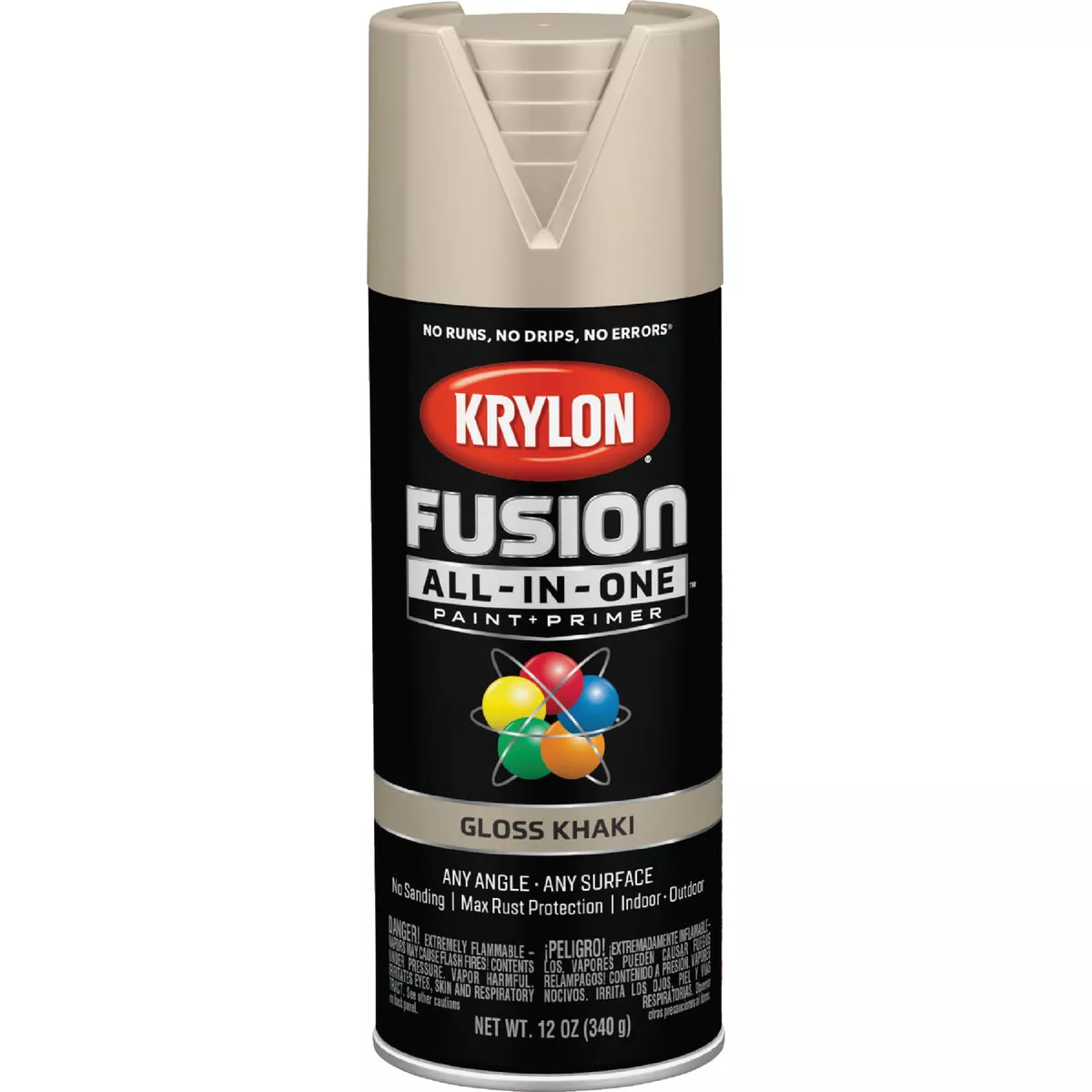 Krylon Fusion All-In-One Gloss Spray Paint & Primer, Khaki - photo 8