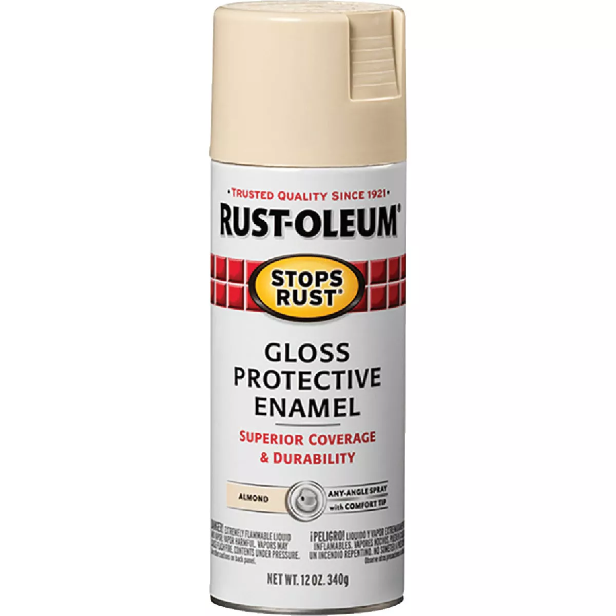 Rust-Oleum Stops Rust Almond Gloss 12 Oz. Anti-Rust Spray Paint