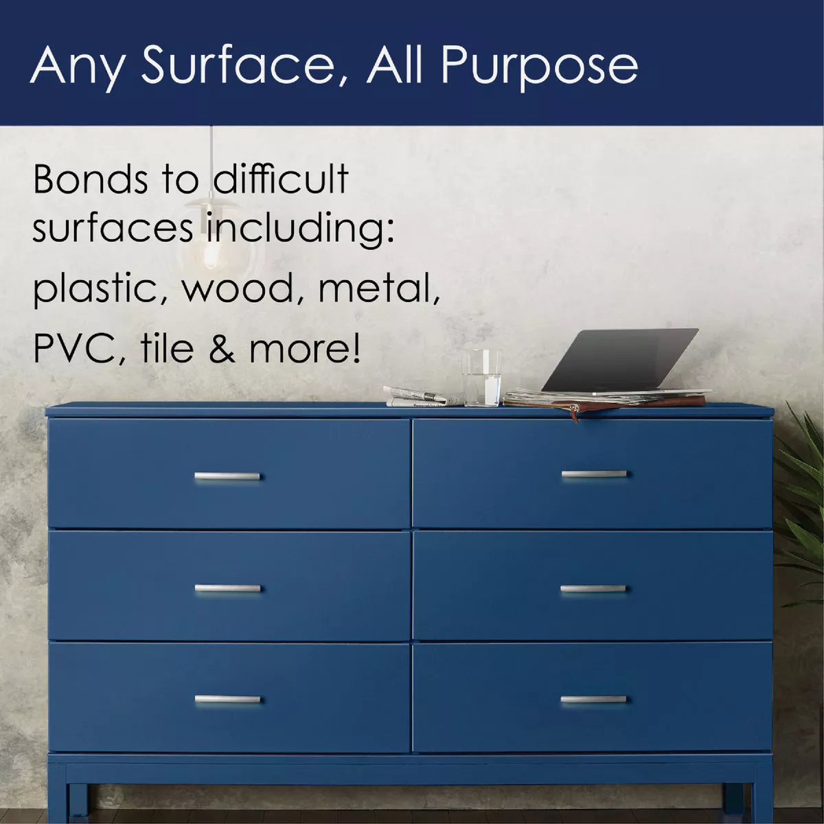 Krylon Fusion All-In-One Gloss Spray Paint & Primer, Navy - photo 3