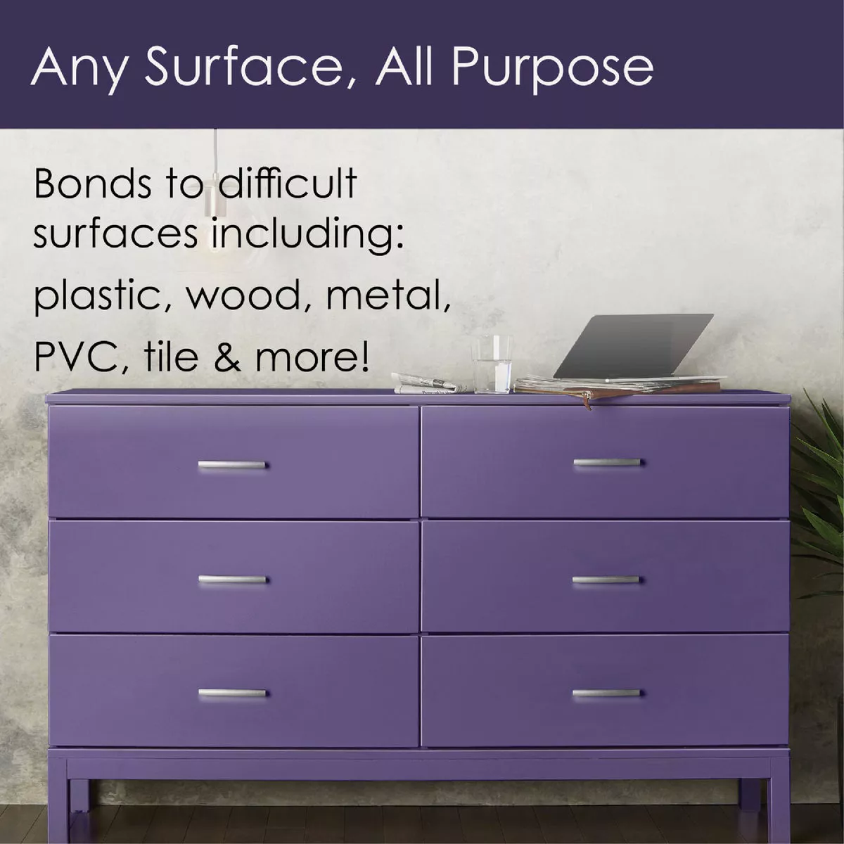 Krylon Fusion All-In-One Gloss Spray Paint & Primer, Purple - photo 3