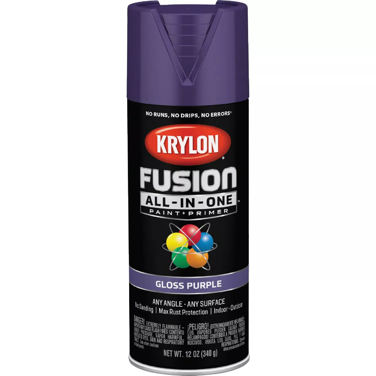 Krylon Fusion All-In-One Gloss Spray Paint & Primer, Purple - photo 8