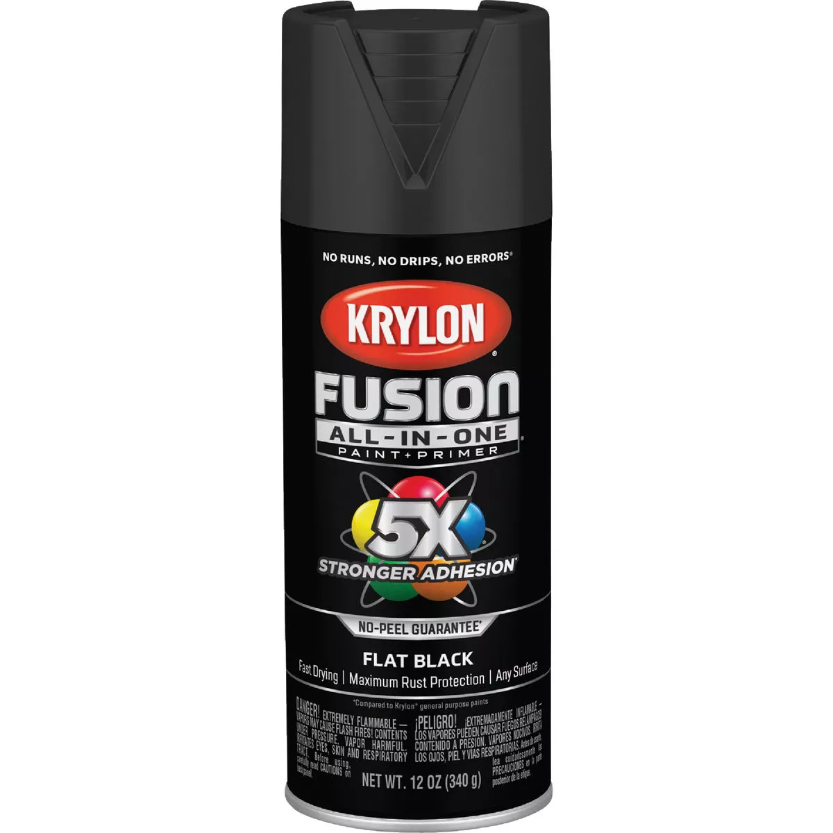 Krylon Fusion All-In-One Flat Spray Paint & Primer, Black - photo 8